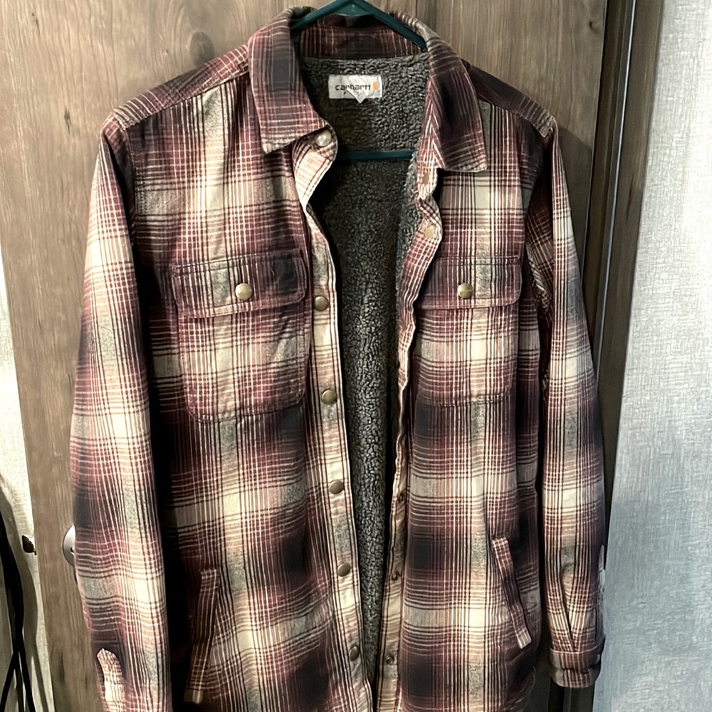 Carhartt plaid jacket